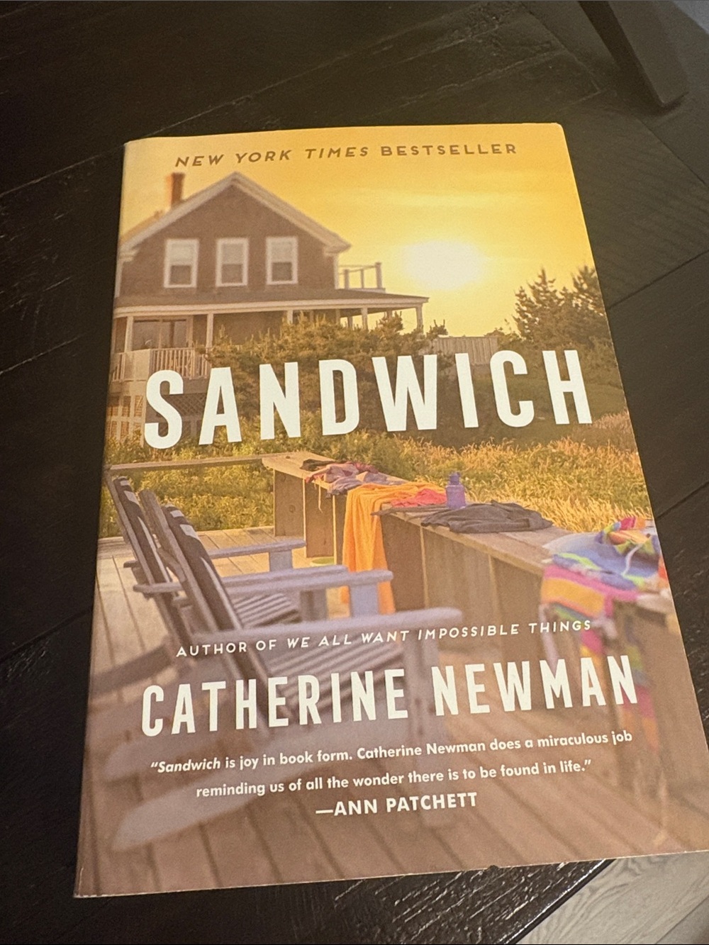 "Sandwich" Paperback Book - Yellow Cover